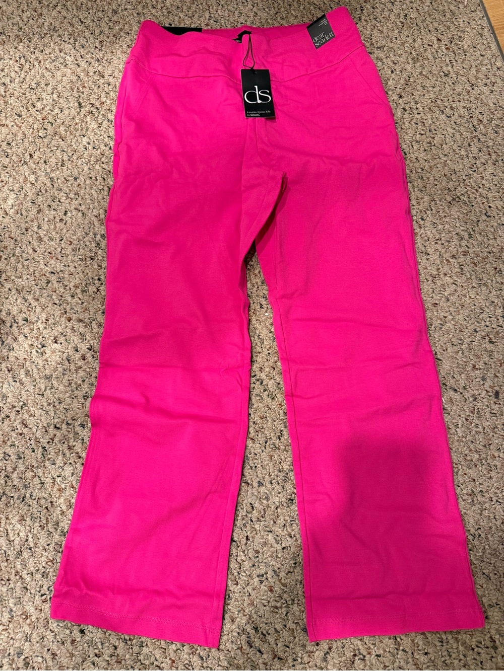 NWT Dear Scarlett Magic Straight Pants in Hot Pink - Size XL - Picture 1 of 7